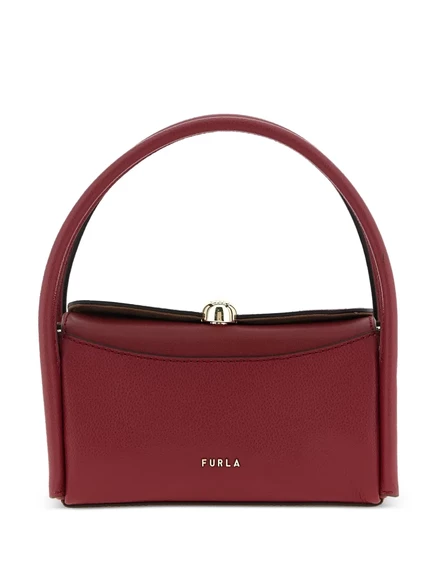 Женская мини-сумка Furla Nicole зерненая кожа, бордовая