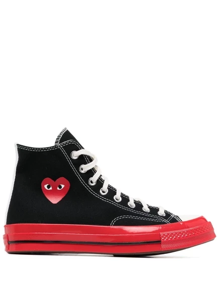Высокие кроссовки Comme Des Garçons Play x Converse Chuck 70 black