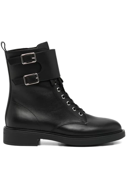Кожаные ботинки abkle с пряжкой от Gianvito Rossi Ripley black