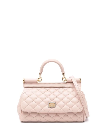 Маленькая сицилийская сумка-тоут Dolce & Gabbana pink