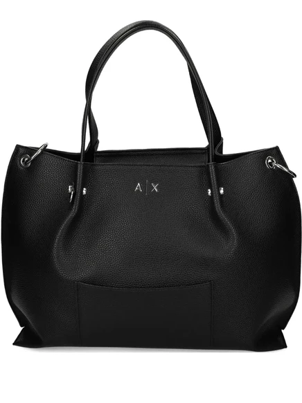 Женская сумка-тоут Armani Exchange с логотипом, черная