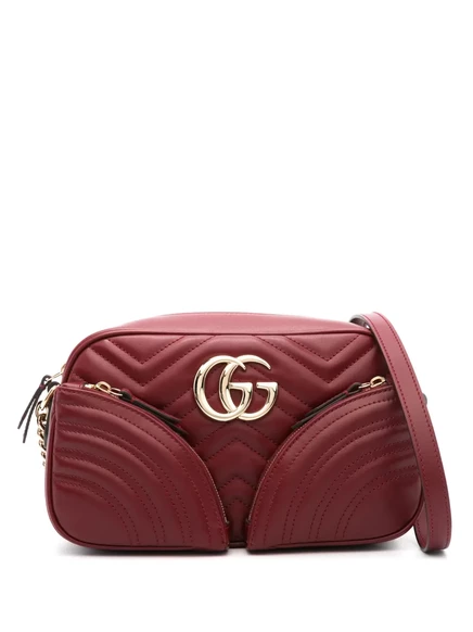 Маленькая сумка через плечо Gucci GG Marmont red