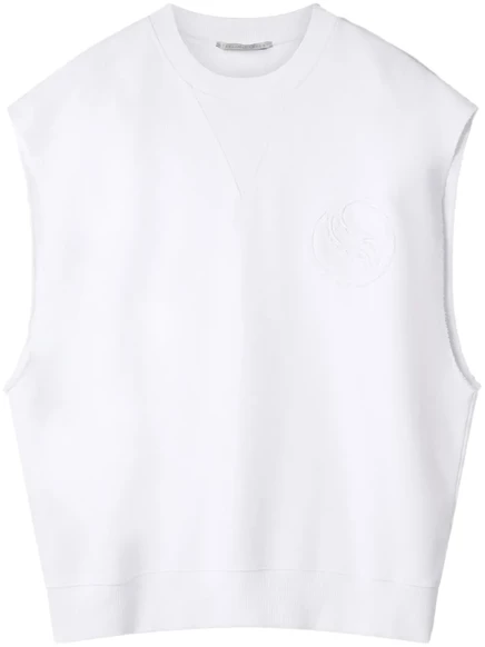 Женский топ Stella McCartney S-Wave хлопковый, белый