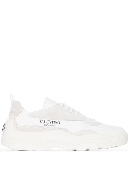 Кроссовки Valentino Garavani Gumboy, кожаные, белые