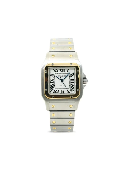Мужские наручные часы Cartier Santos De Cartier 35 мм, белый