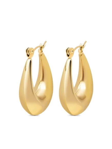 Женские серьги-кольца Nialaya Jewelry с застежкой, золотистые