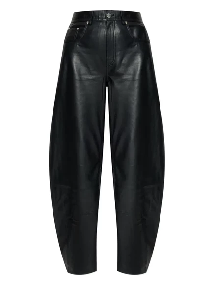 Кожаные брюки Gestuz black