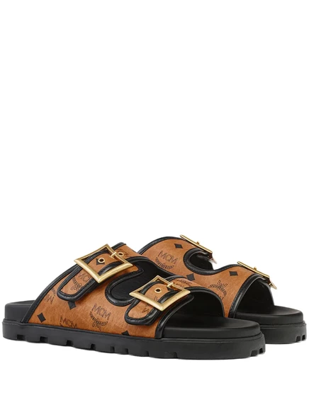 MCM Visetos-парусиновые сандалии brown