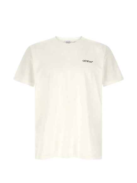 Мужская футболка Off-White с принтом стрелы, белая
