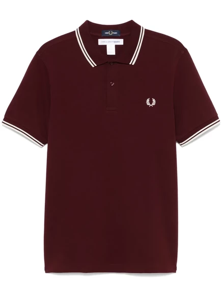 Мужская поло COMME des GARONS SHIRT x Fred Perry, бордовая