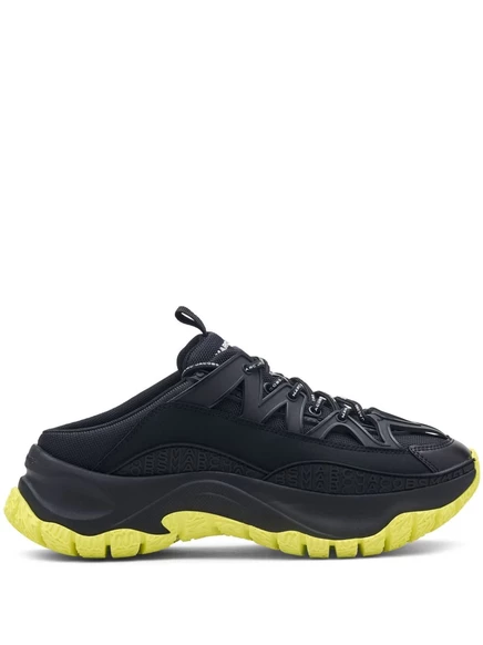 Женские мюли Marc Jacobs The Lazy Hiker, черно-желтые