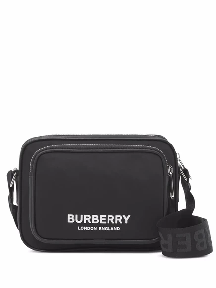 Мужская сумка через плечо Burberry с логотипом, черная