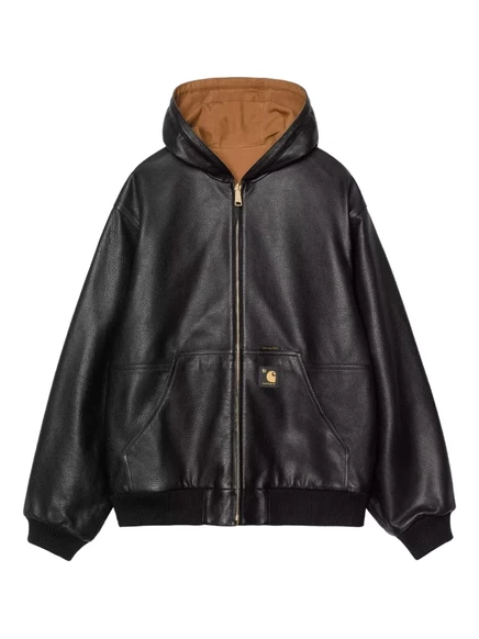 Мужская двусторонняя куртка‑бомбер Carhartt WIP OG Active, черно-коричневая