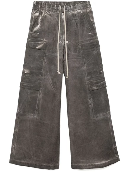 Брюки Rick Owens DRKSHDW с двойными карманами-карго jumbo belas grey