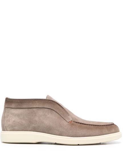 Мужские замшевые ботинки Santoni, коричневые