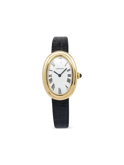 Женские часы Cartier Baignoire 23 мм, 18K золото, белый