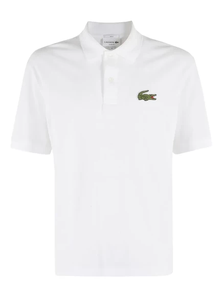 Унисекс поло Lacoste из хлопка, белое