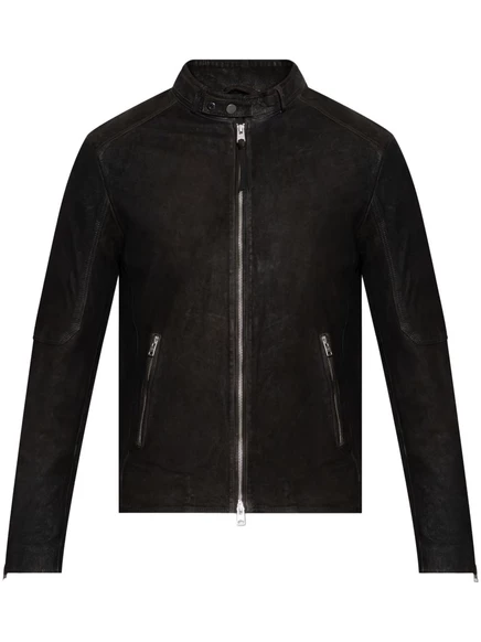 Мужская замшевая куртка AllSaints Cora, темно-серая