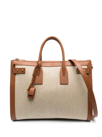 Унисекс сумка-тоут Saint Laurent Sac De Jour большая льняная