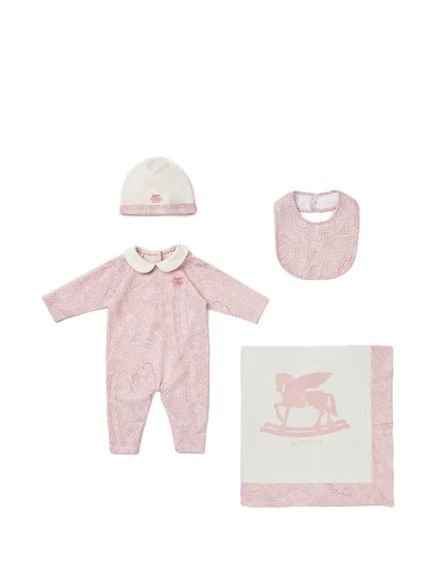 Детский хлопковый плед ETRO KIDS Pegaso, розовый