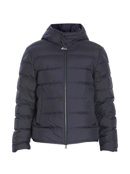 Мужская пуховая куртка Moncler Montbrocq со съемным капюшоном, темно-синяя