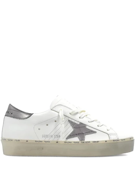 Женские кроссовки Golden Goose Hi Star кожаные, белые