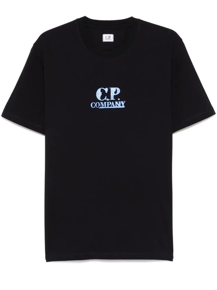 Мужская футболка C.P. Company с логотипом, синяя