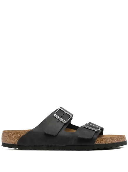 Мужские сандалии Birkenstock Arizona двухремешковые, черные