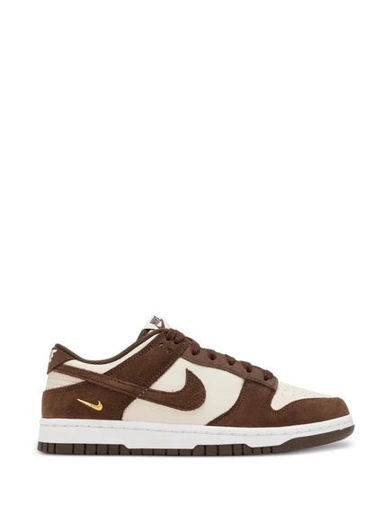 Женские кеды Nike Dunk Low замшевые, коричневые