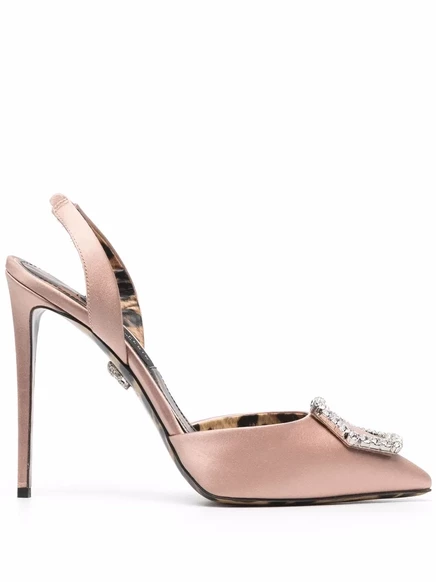 Женские туфли Philipp Plein Slingback на шпильке, бежевые