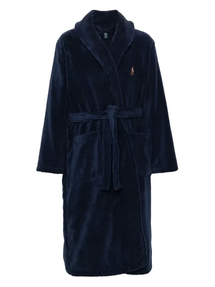 Халат с вышивкой Polo Ralph Lauren Polo Pony blue
