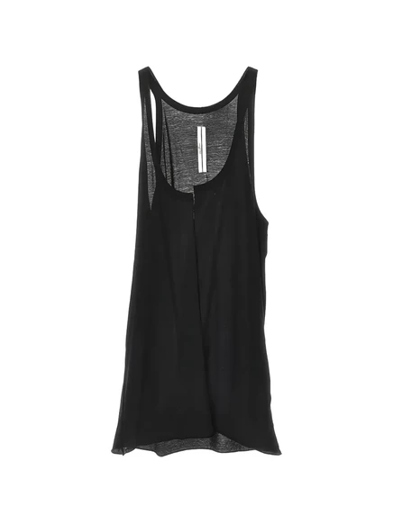 Мужской жилет Rick Owens с вырезом-лодочкой, черный