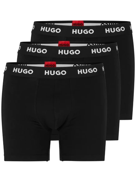 Мужские боксеры HUGO, 3 шт., черные