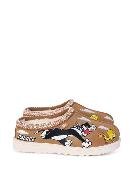 Женские тапочки UGG x Looney Tunes Tasman, коричневые