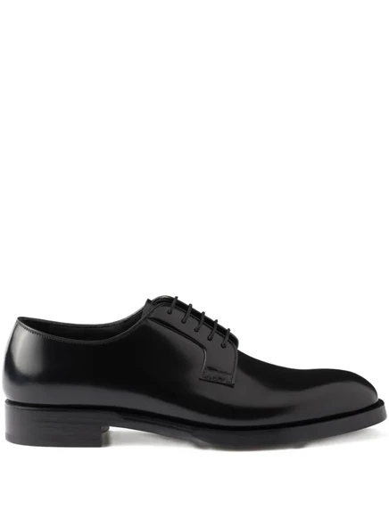 Мужские оксфорды Prada кожаные, черные