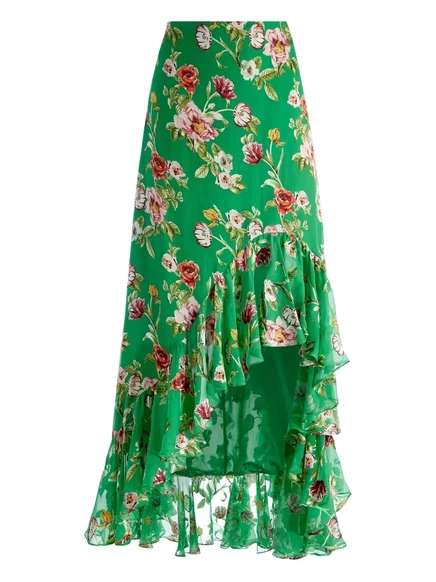 юбка миди alice + olivia Soraya  green