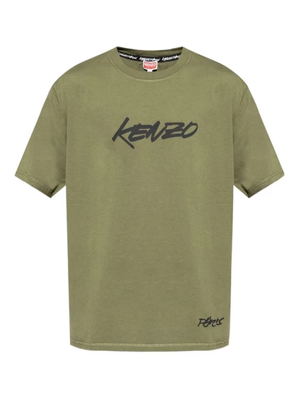Футболка с логотипом Kenzo green
