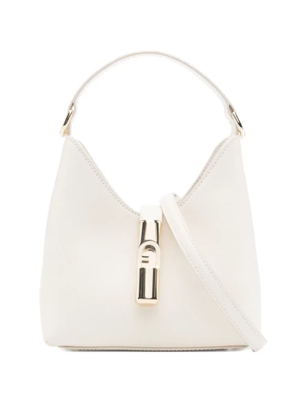 Женская сумка Furla Iride мини из телячьей кожи, белая