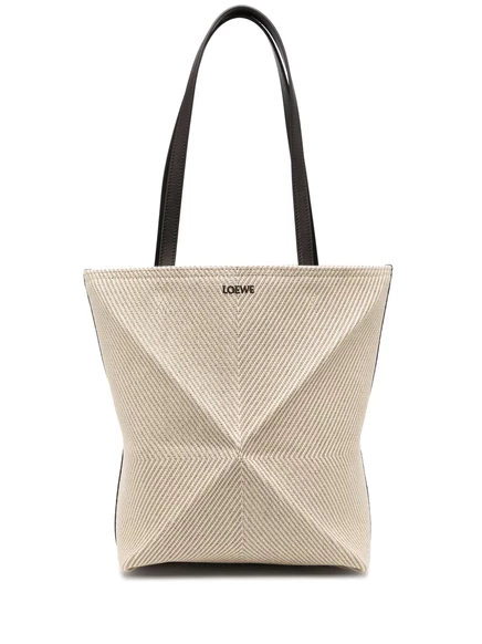 Женская сумка-тоут Loewe Puzzle Fold, бежевая