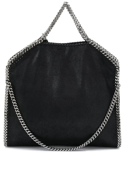 Stella McCartney Falabella chain-trim tote bag black (12)