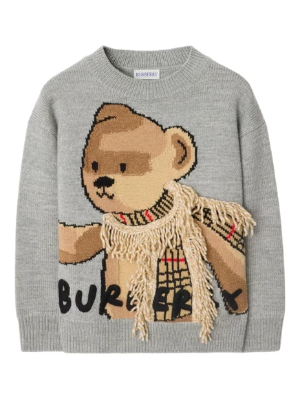 Джемпер для мальчиков Burberry Kids Thomas Bear, серый