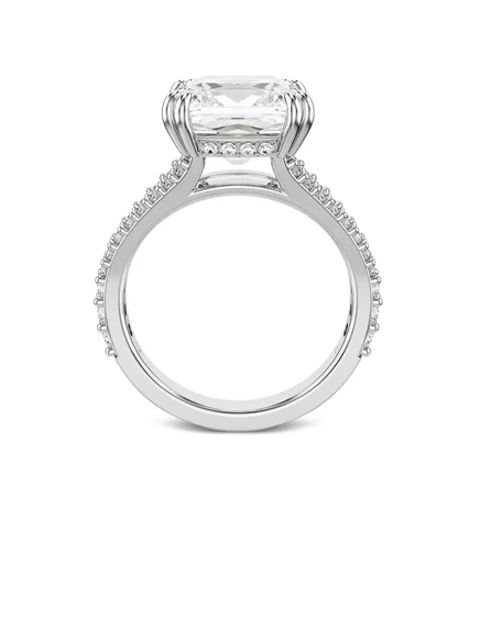 Женское кольцо Swarovski с кристаллом кушон, белое