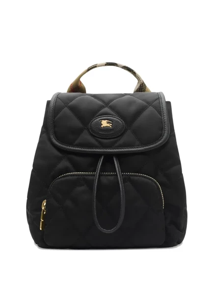 Рюкзак Burberry с узором в клетку, черный