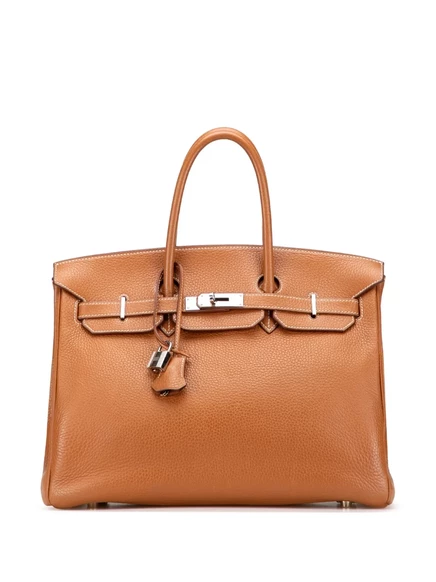 Сумка Clemence Birkin Retourne 35 от Hermès, бывшая в употреблении в 2005 году brown