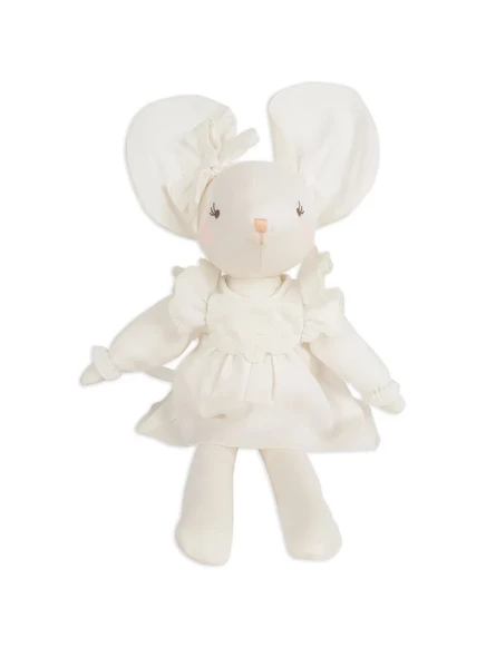 Мягкая игрушка Chlo Kids с рюшами и бантом, белая