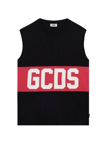 Мужская майка GCDS с логотипом, черная