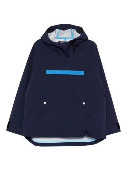 Куртка с капюшоном и отделкой из панелей Stone Island Marina blue