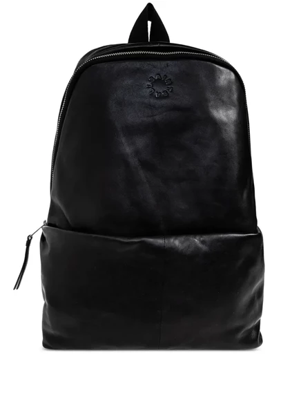 Мужской кожаный рюкзак AllSaints Finn с тиснением, черный