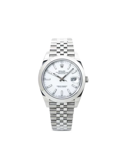 Мужские часы Rolex Datejust 41 мм, белый циферблат