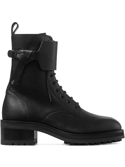 Армейские ботинки Jimmy Choo Rosabel из кожи на шнуровке black